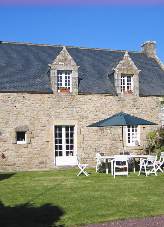 Longère vue mer Locmariaquer Morbihan