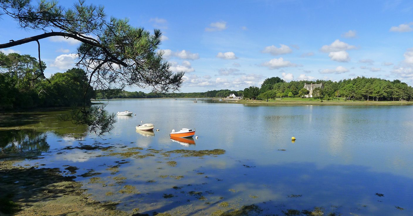 Maison accès direct ria d’Etel Locoal Mendon Morbihan