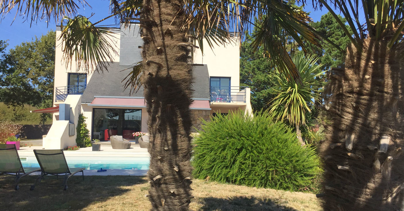 Maison contemporaine Vue mer Piscine Sarzeau Morbihan Bretagne Sud