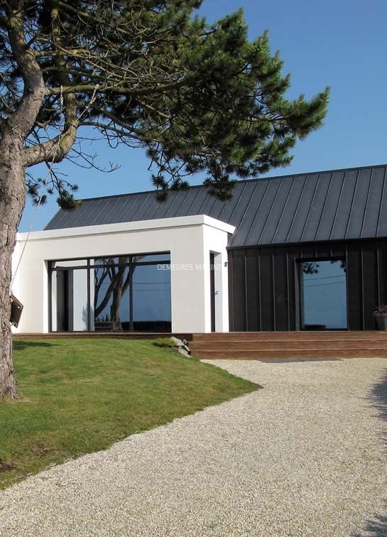 Maison architecte vue mer plain-pied saint-pabu