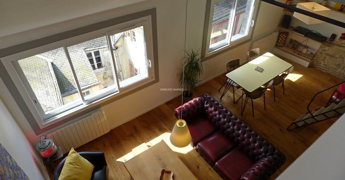 Duplex de charme, dernier étage Vannes