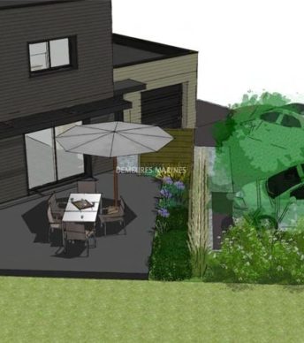 Maison neuve en bois bio-climatique à Riantec I