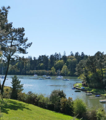 Maison de charme vue rivière dans le Golfe du Morbihan