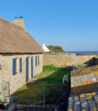 Chaumière vue mer à Loctudy dans le Finistère sud