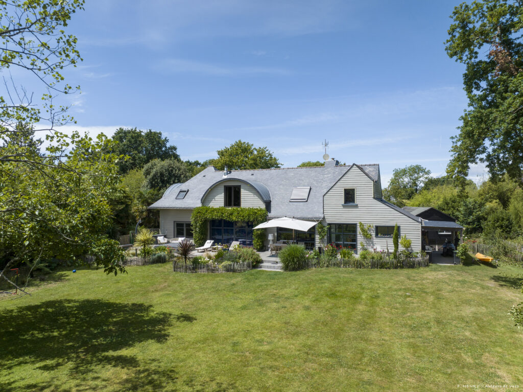 Demeures Marines Maison Contemporaine Vue Rivière d'Étel Élégante Locoal-Mendon Morbihan