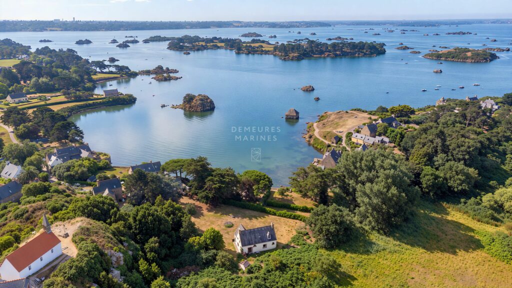 Maison Charme Vue mer île de Bréhat Bretagne Côtes d'Armor Demeures Marines Néobretonne Intemporelle