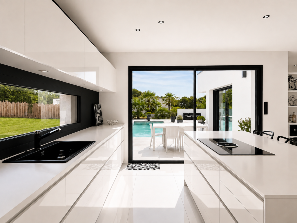 Demeures Marines Maison Architecte Contemporaine Piscine Vannes Meucon Morbihan Bretagne Volumes