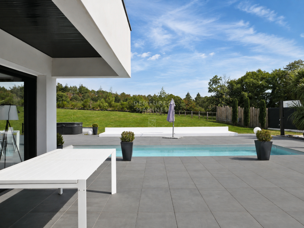 Demeures Marines Maison Architecte Contemporaine Piscine Vannes Meucon Morbihan Bretagne Volumes