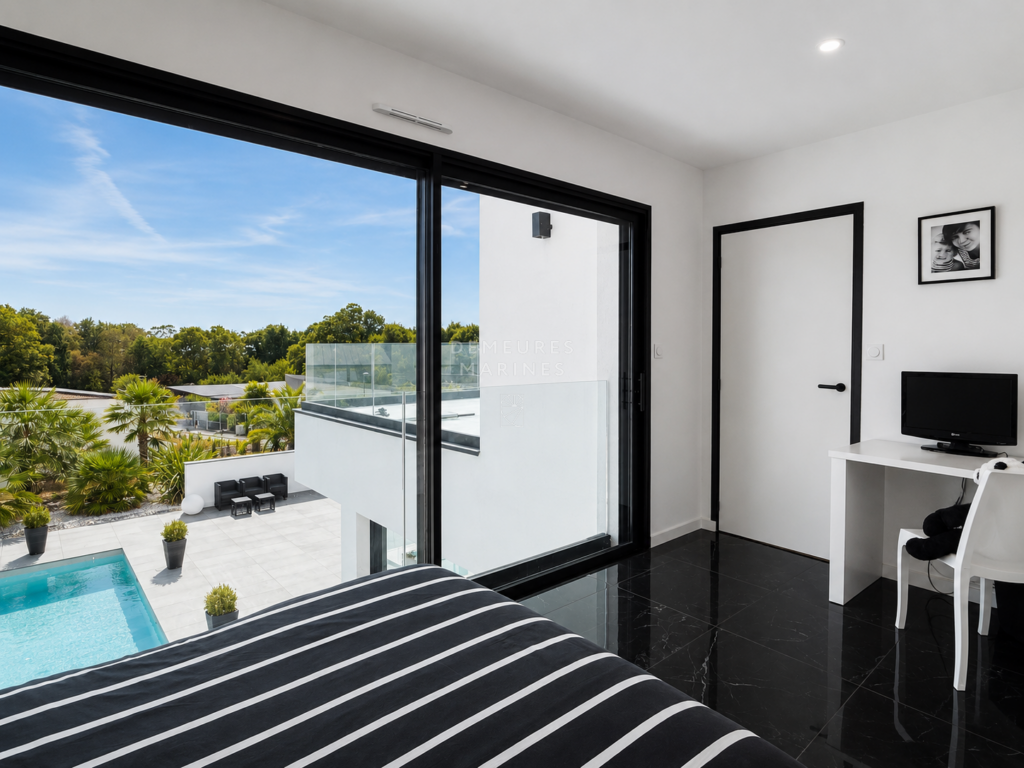 Demeures Marines Maison Architecte Contemporaine Piscine Vannes Meucon Morbihan Bretagne Volumes
