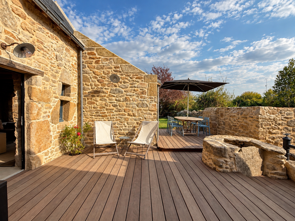 Demeure Charme Rénovation Exception Kervalet Batz-Sur-Mer Bretagne Loire-Atlantique Pierre Contemporaine Demeures Marines Village Poutre
